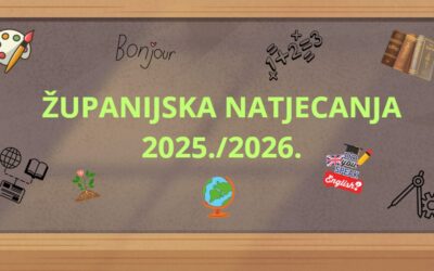 Županijska natjecanja 2025./2026.